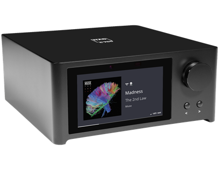 NAD C700 V2 Streaming Verstärker schwarz Seitenansicht