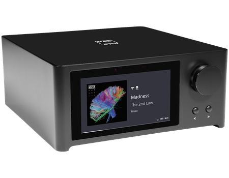 NAD C700 V2 Streaming Verstärker schwarz Seitenansicht