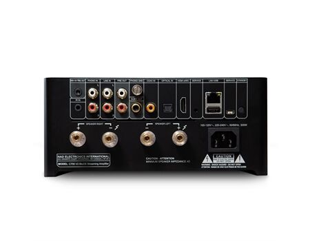 NAD C700 V2 Streaming Verstärker schwarz Rückseite