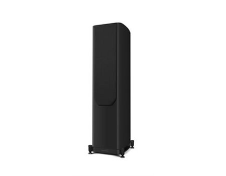 Wharfedale EVO 5.4 /Paar Passive Standlautsprecher Schwarz Matt Vorderseite + Abdeckung 