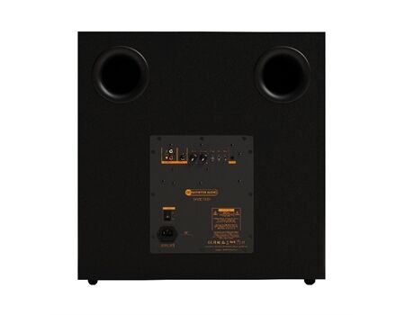 Monitor Audio Vestra W15 Subwoofer Schwarz Matt Rückseite