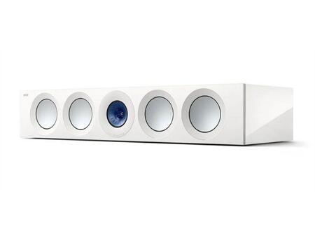 KEF Reference 4 Meta Center HG Weiß Blau Seitenansicht