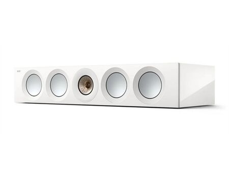 KEF Reference 4 Meta Center High Gloss Champagne White Seitenansicht