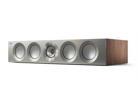 KEF Reference 4 Meta Center Satin Walnut / Silver Seitenansicht