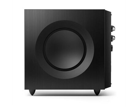 KEF REFERENCE 8b Subwoofer Schwarz Seitenansicht