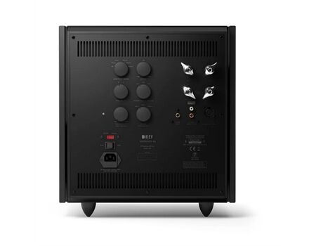 KEF REFERENCE 8b Subwoofer Schwarz Rückseite