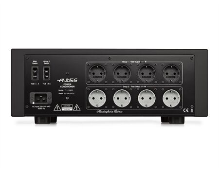 Audes TT-1700DC Stromfilter Schwarz Rückseite