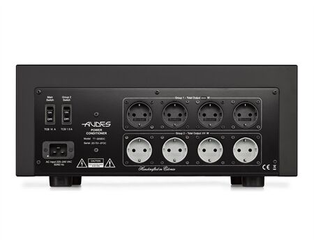 Audes TT-3200DC Stromfilter Schwarz Rückseite