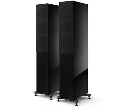 KEF R5 Meta / Paar hochglanz schwarz hinten